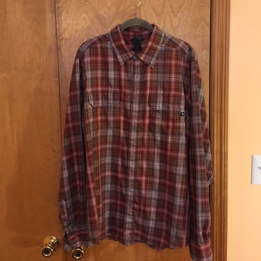 Marmot men's long sleeve plaid L