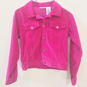 Girl's Fuchsia Jacket Top