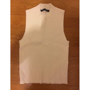 White Mock Neck Tank from Brandy Melville