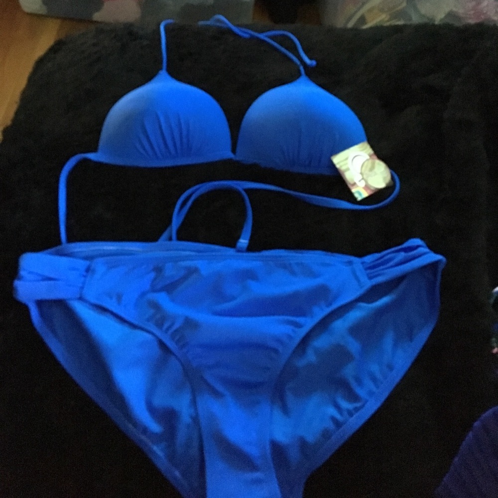 Blue Two-Piece Bikini