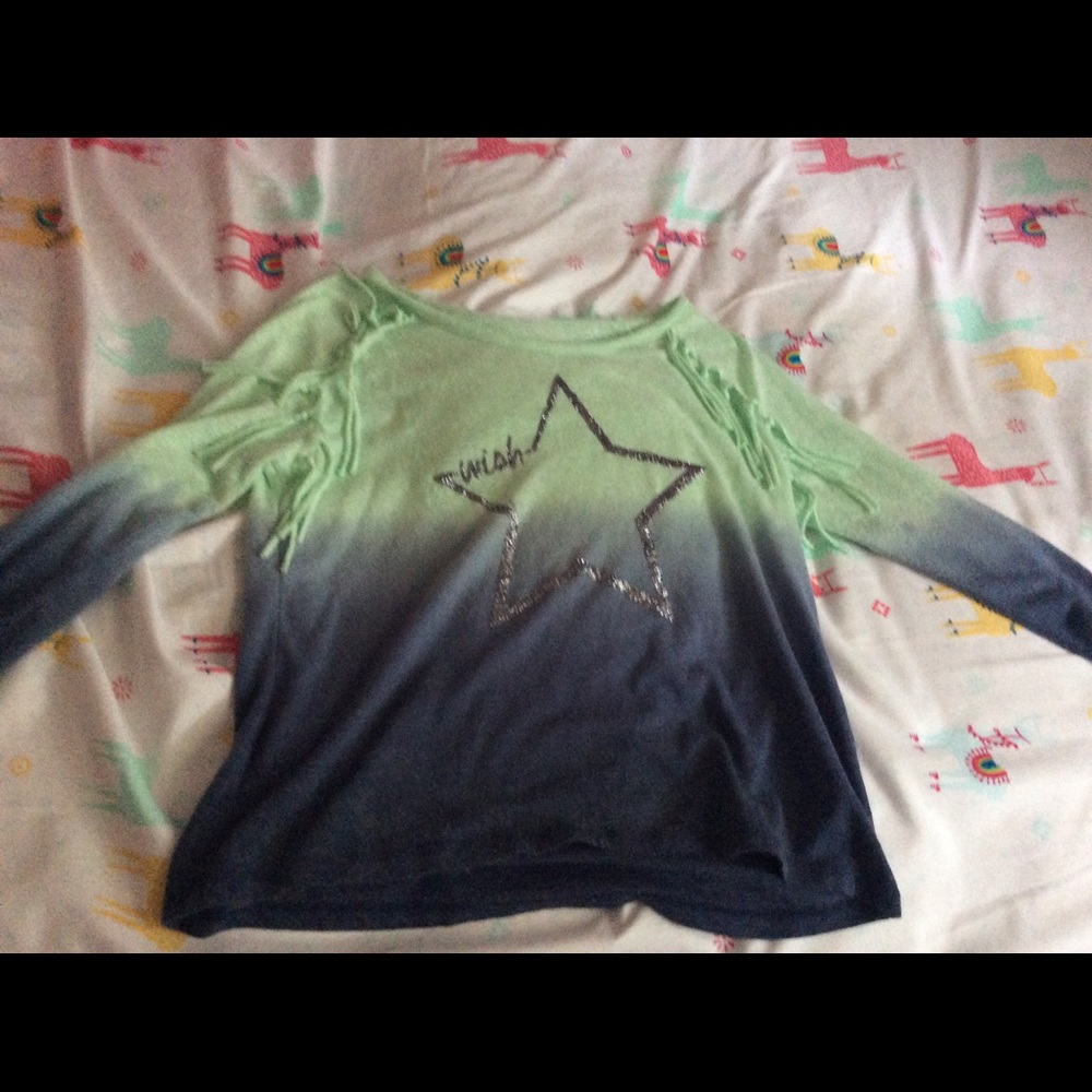 Ombré long sleeve shirt for kids