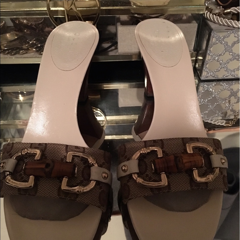 Authentic Gucci Brown Bamboo Monogram