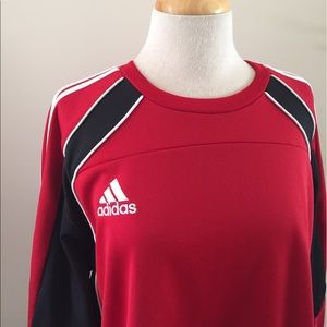 Retro Red Adidas Crewneck