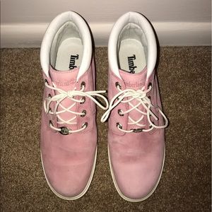 Timberland pink boots size 9