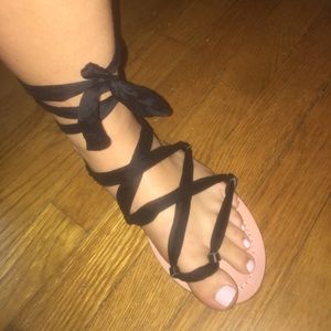 Steve Madden Flat Tie-Up Sandals