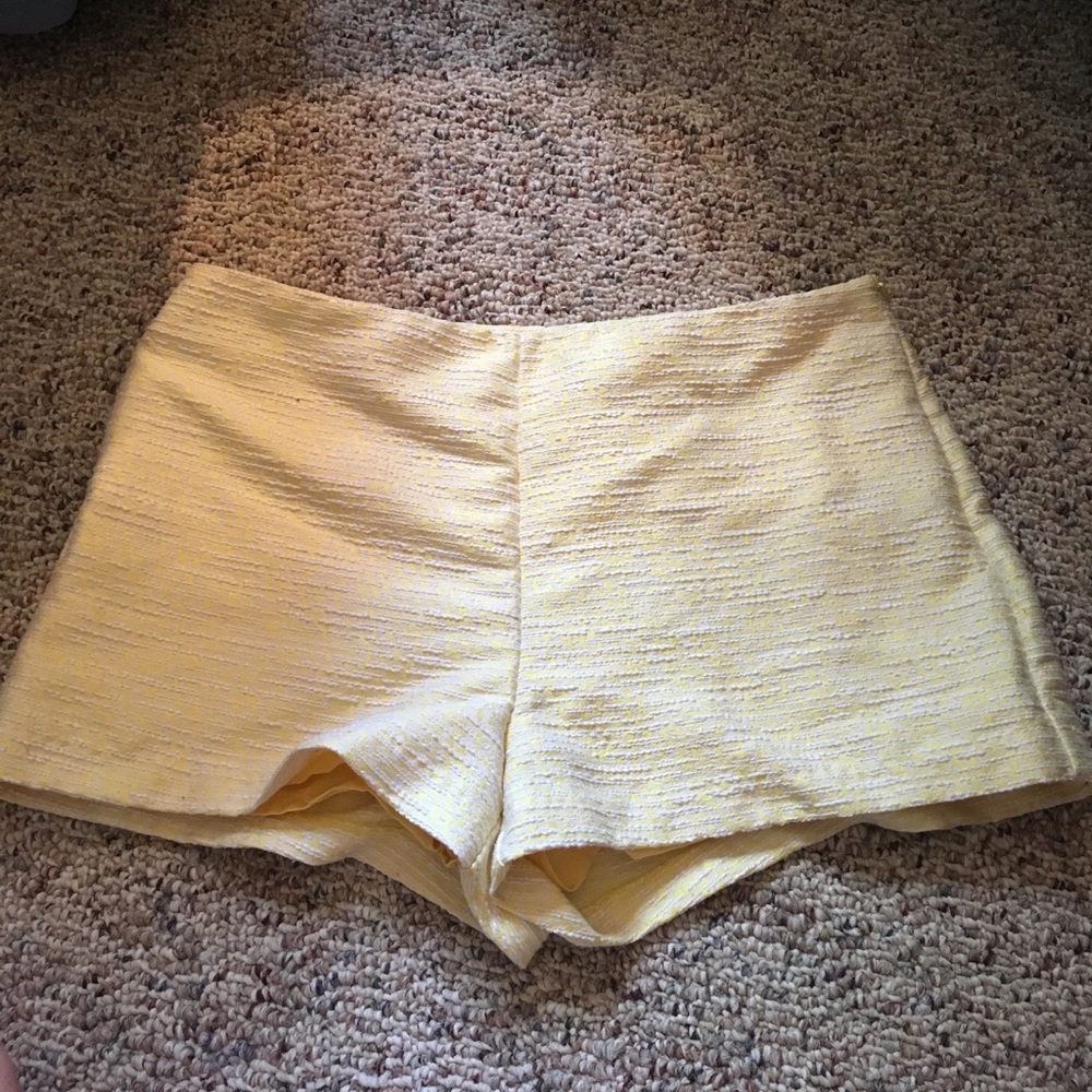 Yellow soft shorts