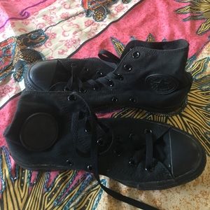 Converse black sneakers