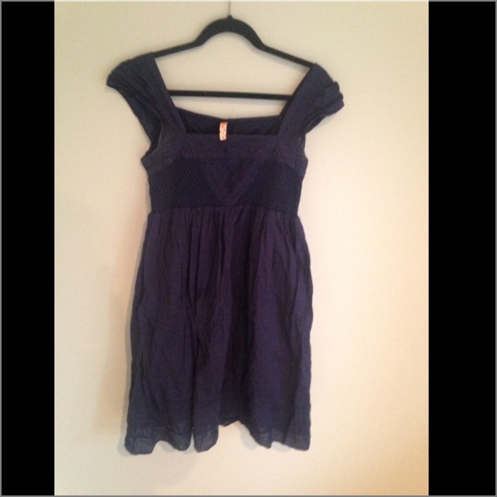 Anthropologie Navy Maeve Dress