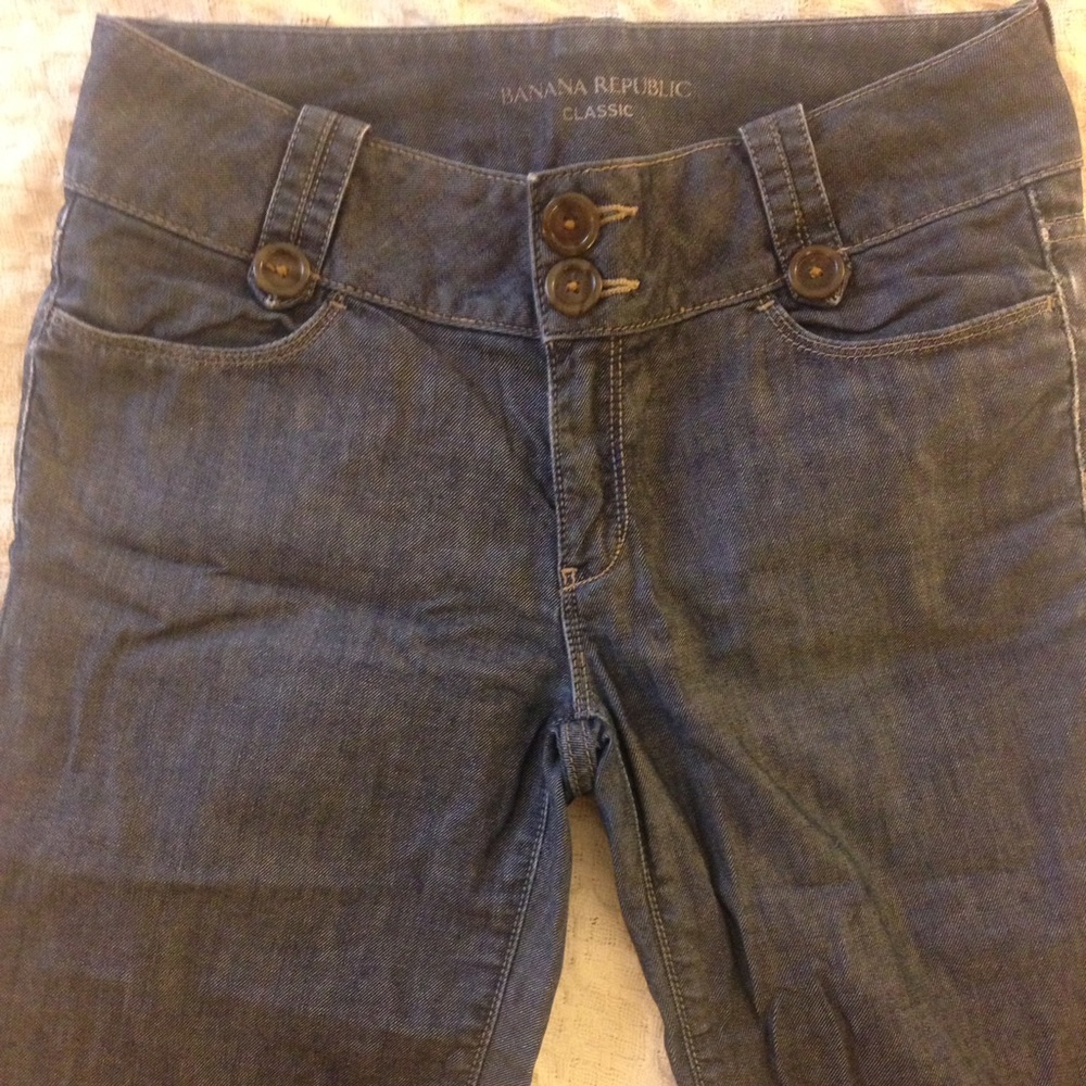 Banana Republic cropped wide-leg jeans
