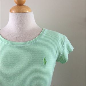 Vintage Pastel Green Polo Top