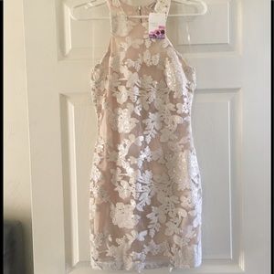 Sweet Escape Sequin Dress in Ivory - Small