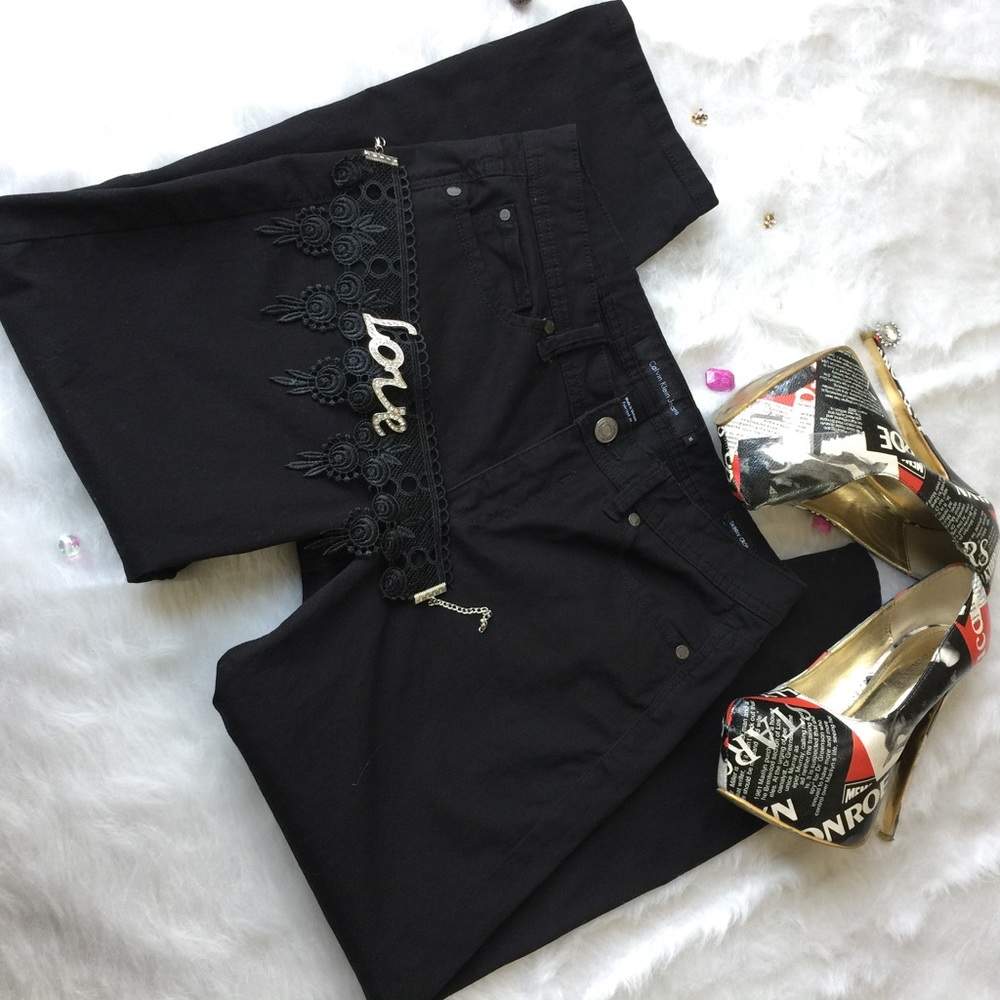 Calvin Klein Black Skinny Crop Jeans