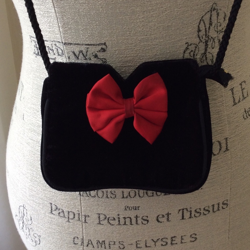 👛 Set of 3 Girl's Velvet Handbags - Picture 4 of 5