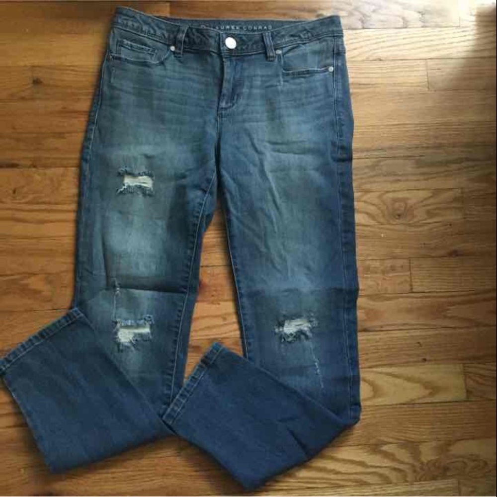 LC Lauren Conrad distressed jeans
