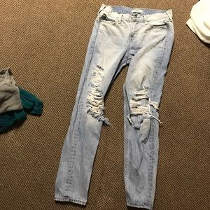 Hollister Light ripped Jeans