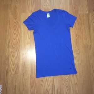 Blue Pink V Neck