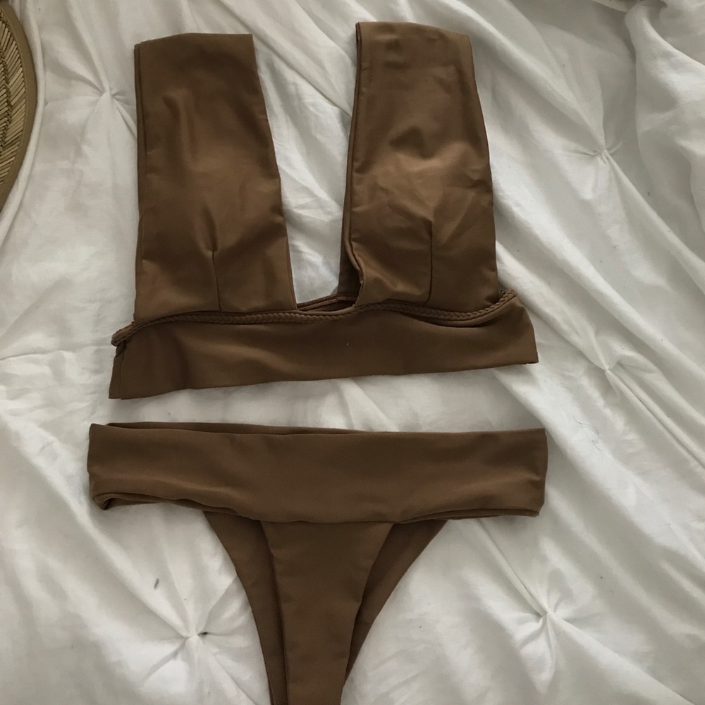 NWT Brown swim suit  from ZAFUL