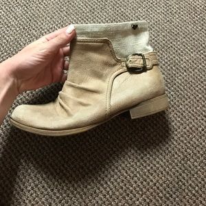 Tan booties