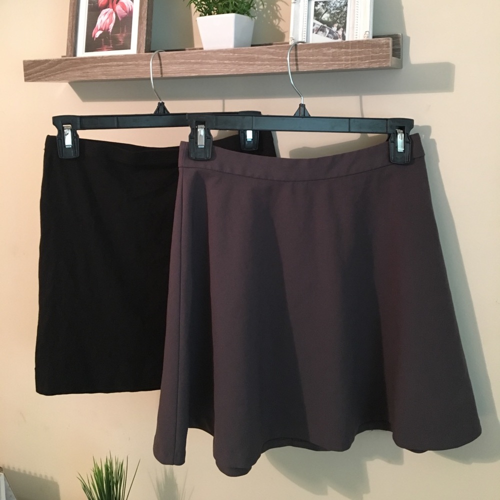 💲Sold! - F21 skater skirt + H&M mini skirt