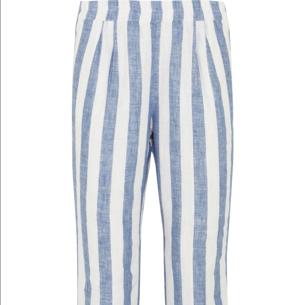 J. Crew Tapered Blue Stripe Pant
