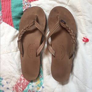 Rainbows Braided Flip Flop Size Medium (6.5-7.5)