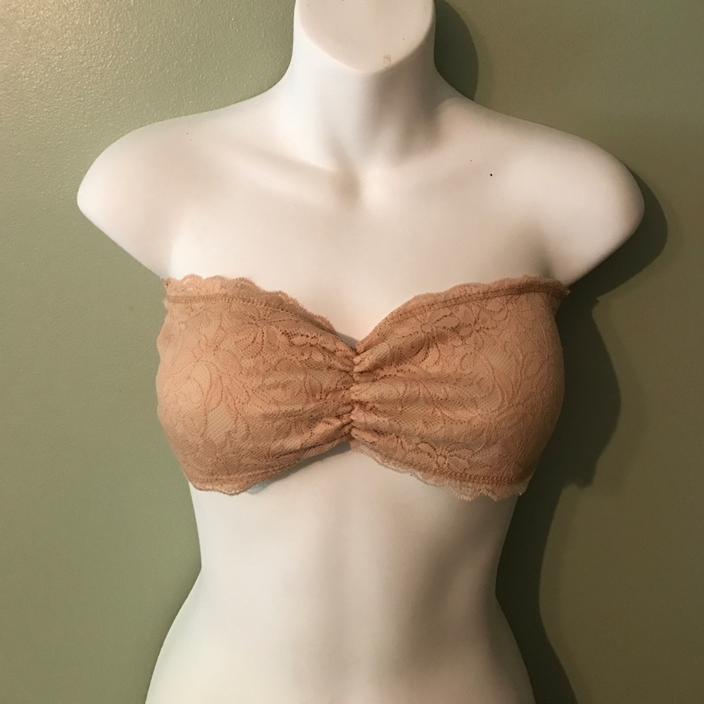 Nude lace bandeau.