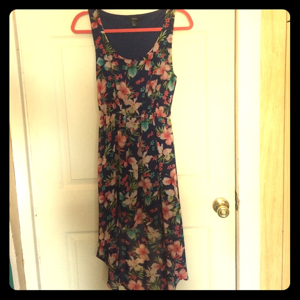 Floral hi-low summer dress