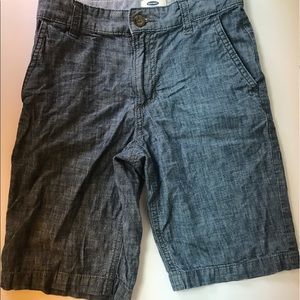 Old Navy Size 10 Chambray Blue Denim Shorts Cruise