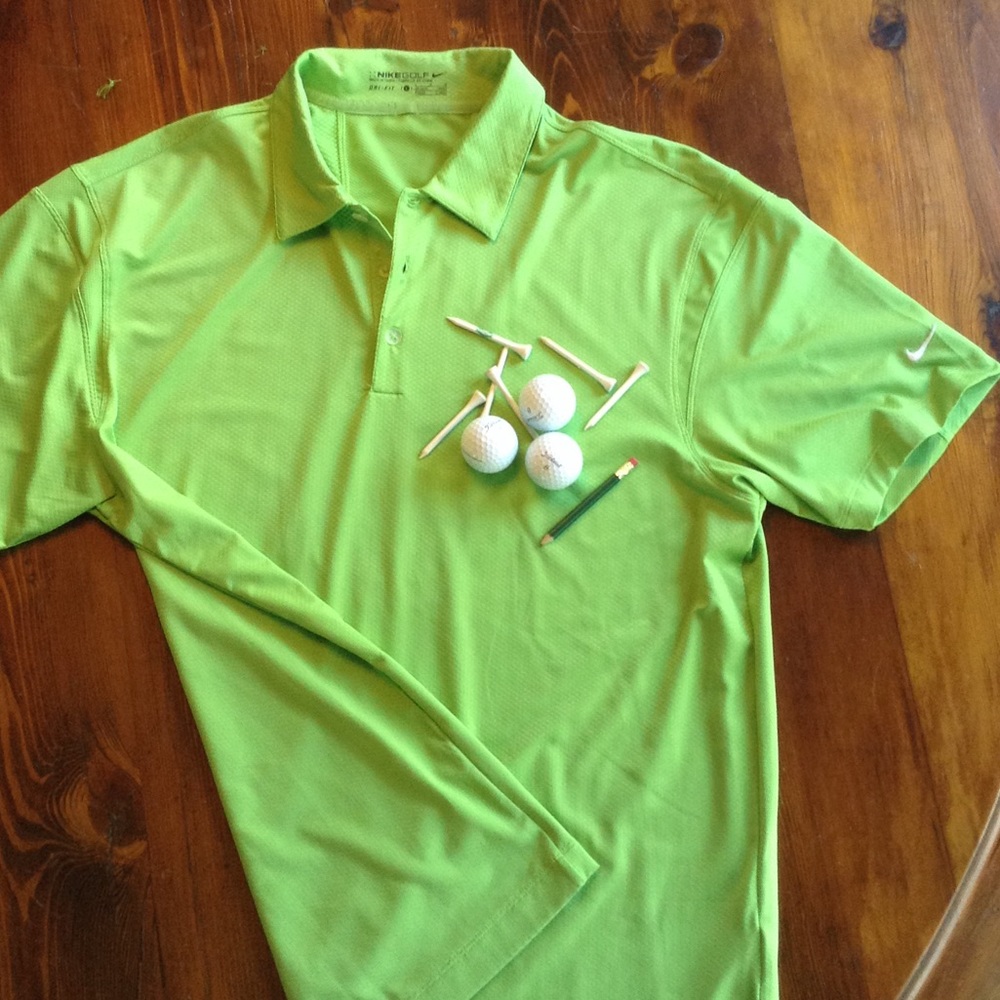 Men's Nike Golf Shirt Large/ Dri-fit good cond.