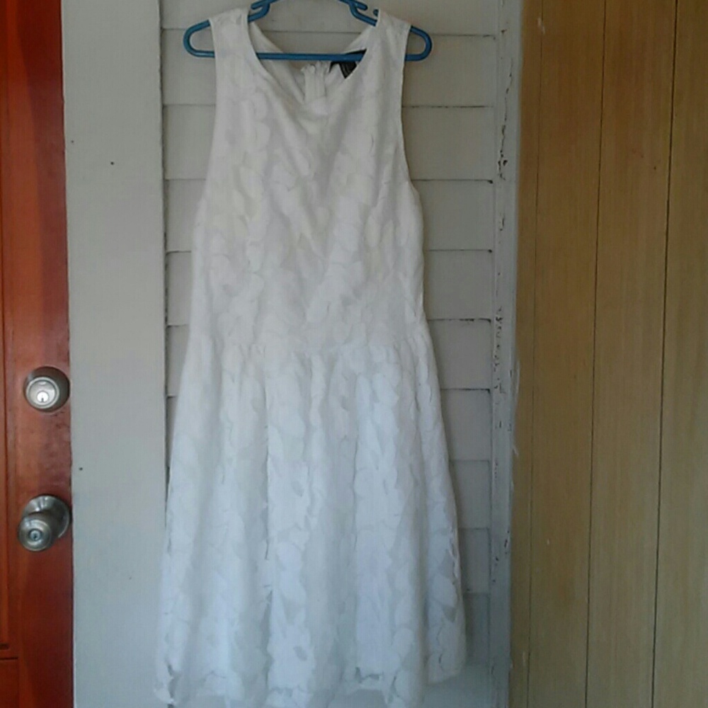 White lace summer dress