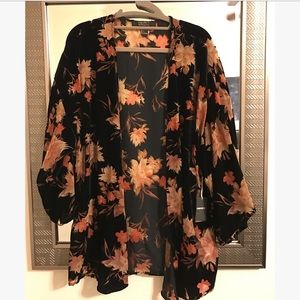 Velvet Floral Cardigan