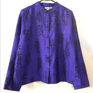 CHICO'S Women's Purple Jacket