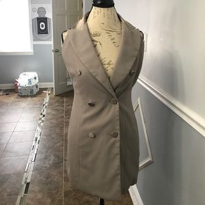 Button up suit dress