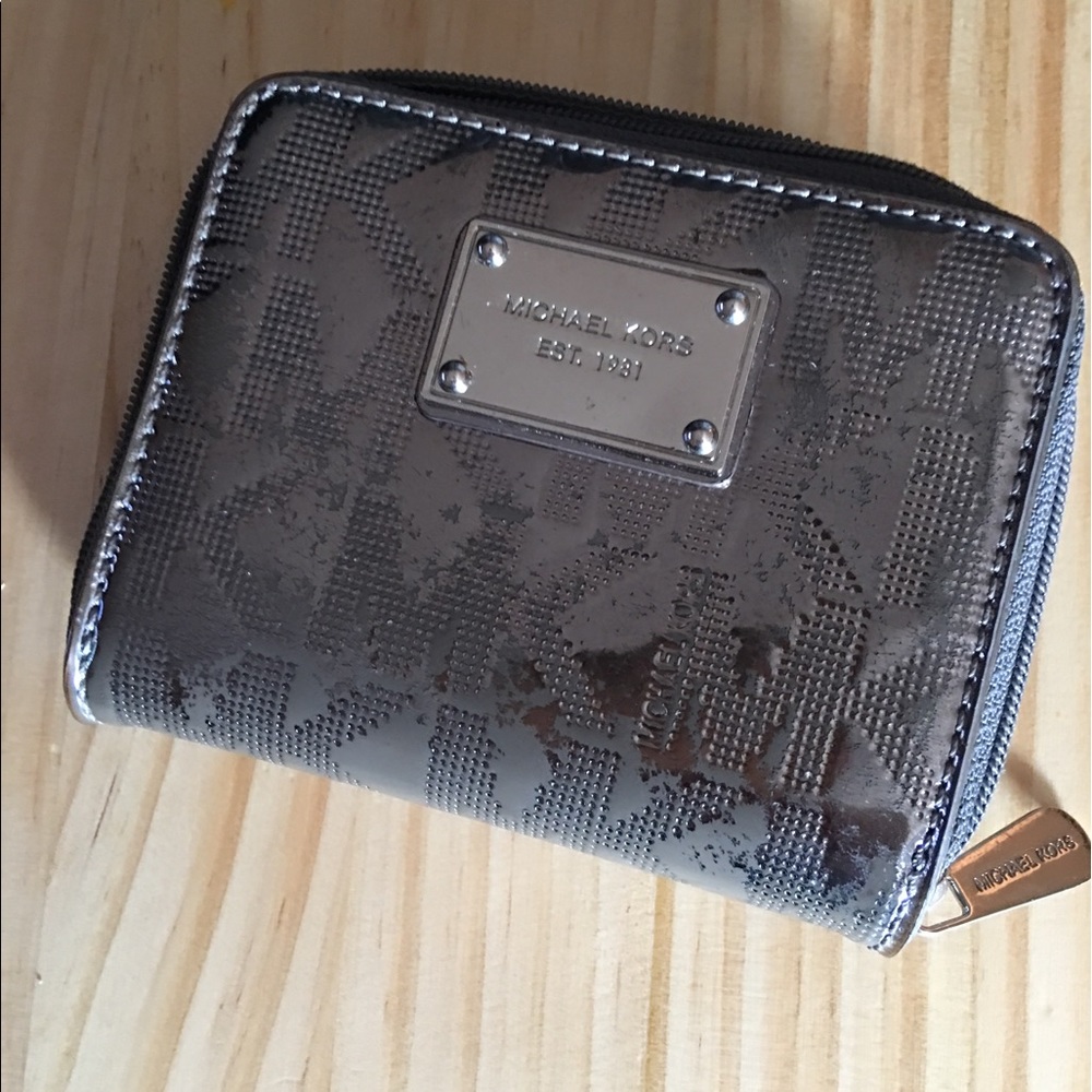 Michael Kors silver wallet