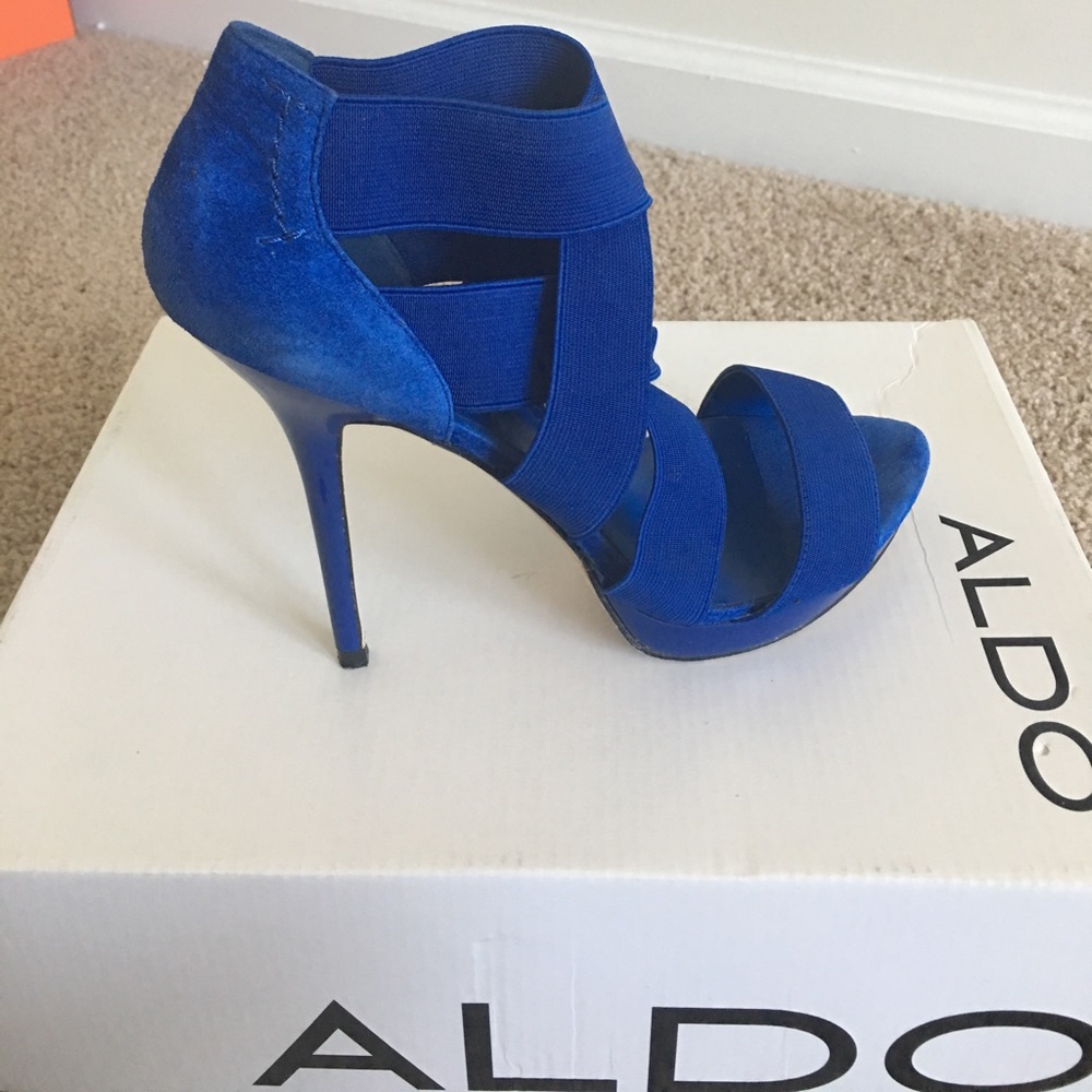 Aldo Royal Blue Heels