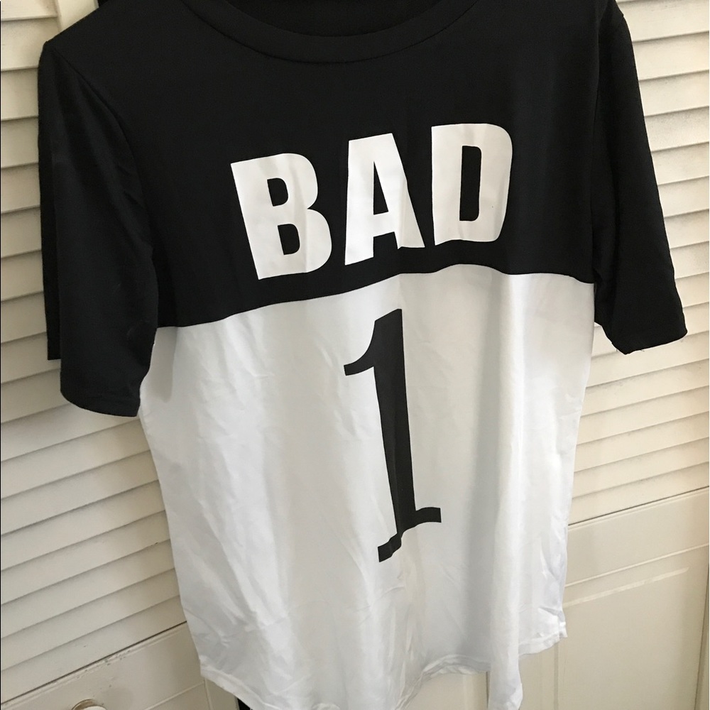 BRAND NEW Cute "Bad 1" shirt!
