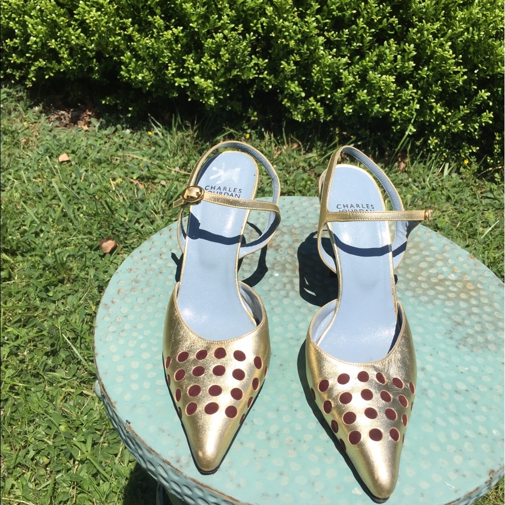 Charles Jourdan Paris Leather Heels