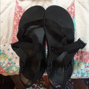 Black Chacos Single Strap No Toe Loop