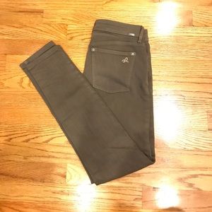 DL 1961 army green skinny jeans