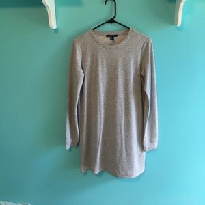 Forever 21 grey light sweatshirt dress