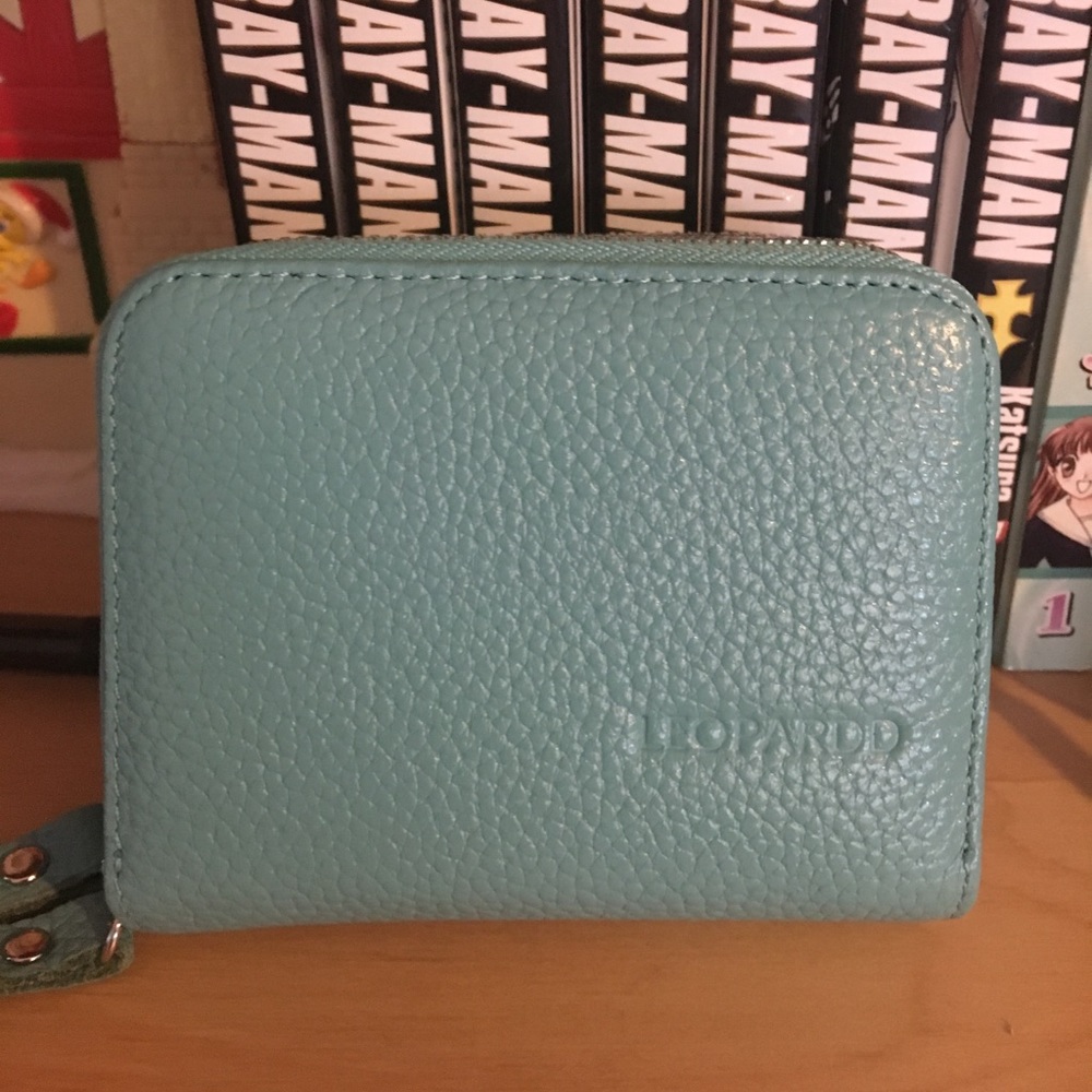 Cute & Tiny Blue "leather" Wallet