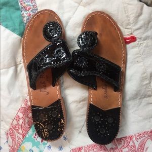 Black Patent Jack Rogers