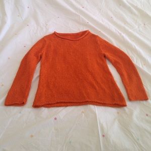 Eileen Fisher sweater (small, orange)