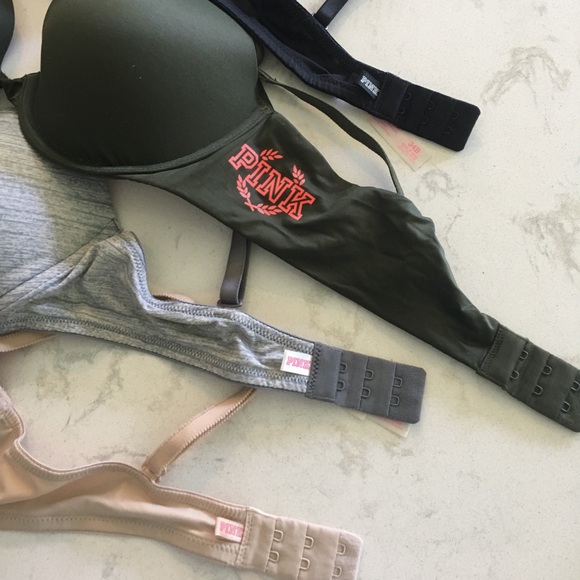 4 Victoria Secret Pink bras 34 B - Picture 2 of 3