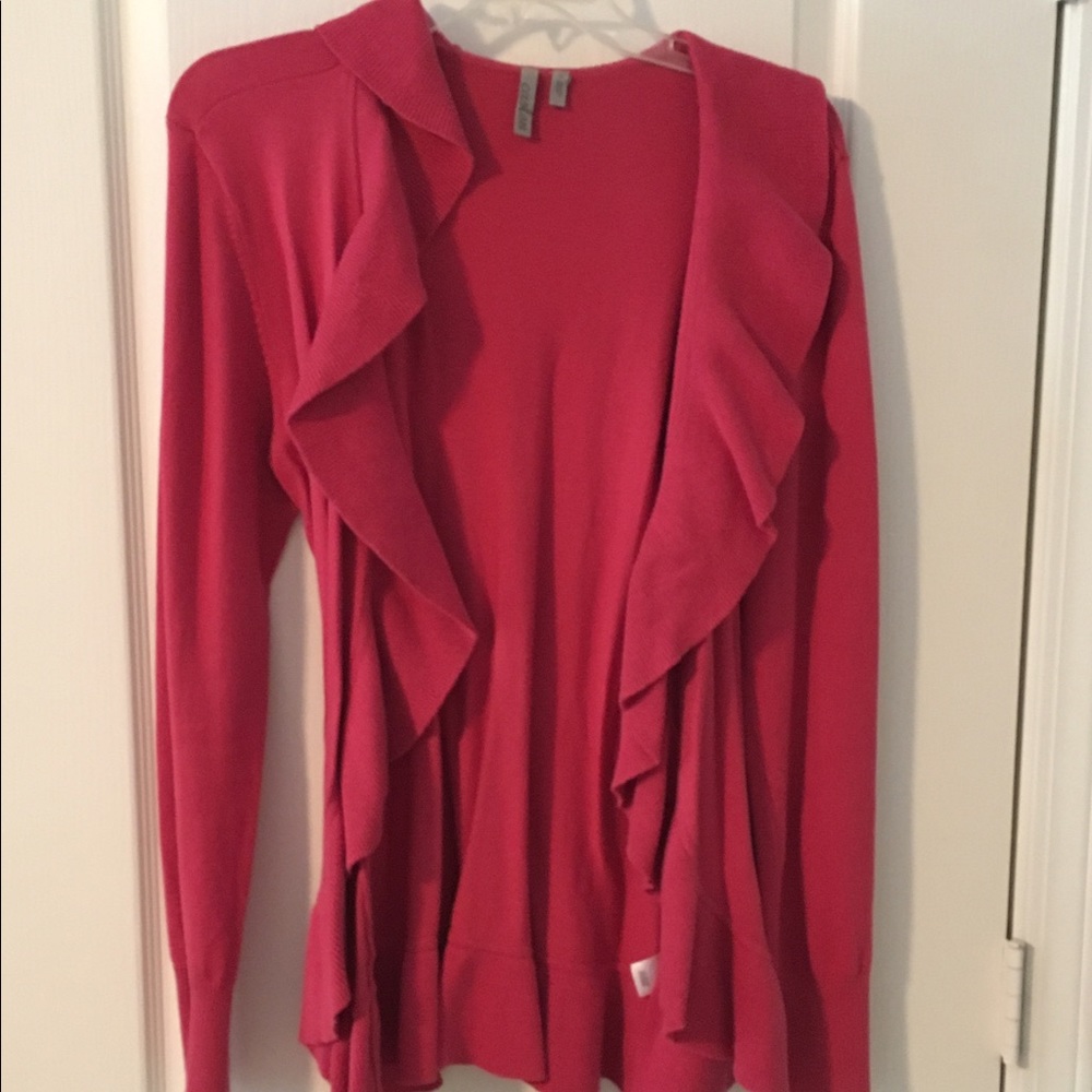 Caslon Ruffle Tie Waste Cardigan