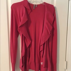 Caslon Ruffle Tie Waste Cardigan