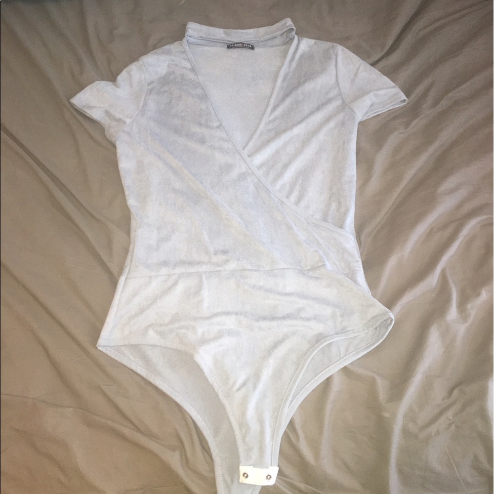 Light Blue Fashion Nova Bodysuit