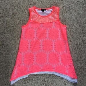 Floral Sparkly Tanktop