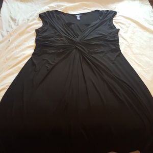 **LAST CHANCE** Chaps black twisted front dress