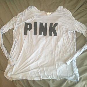 Light Blue PINK Long Sleeve Tee